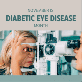 women getting an eye exam