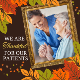 This Thanksgiving season, it is essential to acknowledge the things we are grateful for in our lives, and we give thanks to all of our patients. At our office, the doctors and staff have the privilege of making a unique impact on so many lives. We often hear from patients how their eye care appointment has significantly improved their lives. Whether it's a boost in self-esteem, clearer vision, or a brighter outlook on the world, the profound effect of good eye health on our daily activities is truly remarkable. We want to take a moment to acknowledge you as our patient and tell you how much we appreciate you. Your kind words about our staff and services motivate and humble us greatly; we genuinely know we have the best patients on the planet! We also want to express our gratitude for your understanding and patience during any challenging times. Your support means a lot to us. We are deeply grateful for the trust you place in us. Your choice to seek our care, even if not explicitly stated, is a testament to that trust. We are honored by your belief in our work, which often leads to patient referrals. We appreciate your efforts in sharing your positive experiences with others. If you know someone who could benefit from our services, we would be delighted if you could refer them to us. This Thanksgiving, we want to express our profound gratitude for all our patients, past and present. It brings us immense joy to be able to help you and many others improve their daily lives through better eye health. We sincerely wish you a Happy and Healthy Thanksgiving Holiday! May your days be filled with joy, good health, and the warmth of family and friends. We sincerely wish you a Happy and Healthy Thanksgiving Holiday! May your days be filled with joy, good health, and the warmth of family and friends.